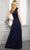 MGNY By Mori Lee - 72414 V-Neck A-Line Evening Dress Evening Dresses