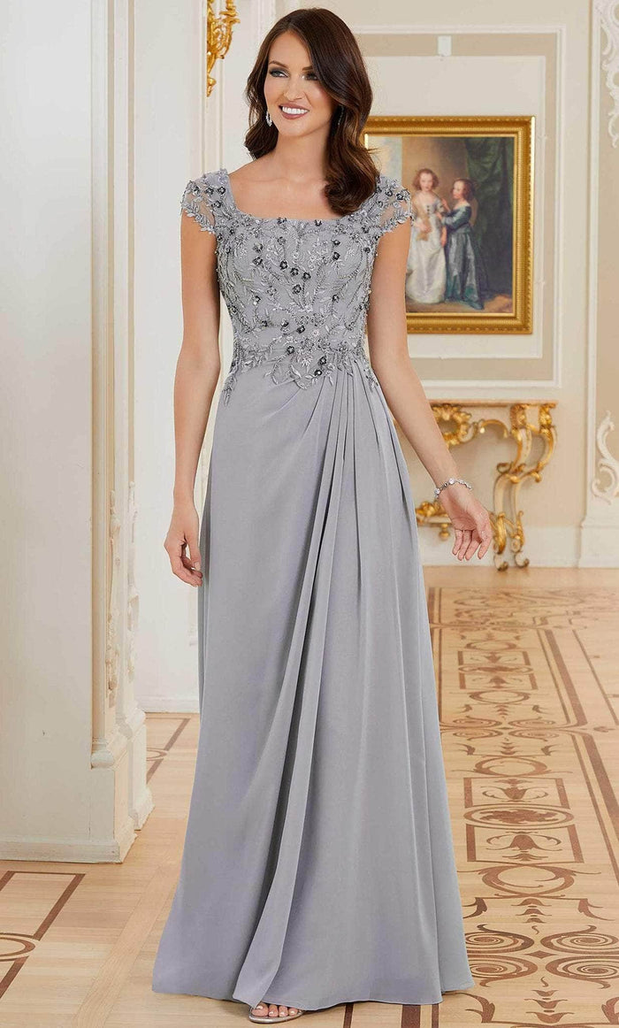 mori lee silver bridesmaid dress MGNY By Mori Lee 72704