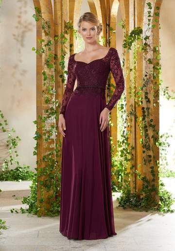 MGNY By Mori Lee - Beaded Embroidered Semi-Sweetheart Dress 71934SC - 1 pc Eggplant In Size 4 Available CCSALE 4 / Eggplant