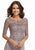 MGNY By Mori Lee - Embroidered Bateau Jersey Evening Gown 72020SC CCSALE 4 / Lilac