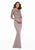MGNY By Mori Lee - Embroidered Bateau Jersey Evening Gown 72020SC CCSALE 4 / Lilac