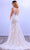 MNM COUTURE 10093 - V Shaped Laced Mermaid Dress Special Occasion Dress