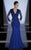 MNM Couture - Bejeweled V-Neck Mermaid Evening Gown 0437B - 1 pc Purple In Size 10 Available CCSALE 6 / Royal Blue