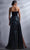 MNM Couture G1251 - Asymmetrical Glitter Evening Gown Evening Dresses
