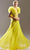 MNM COUTURE G1515 - Illusion Bateau Embellished Evening Dress Formal Gown