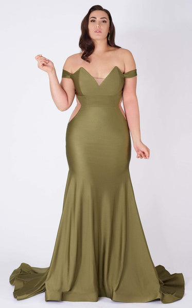 mustard mermaid dress MNM Couture L0044 Prom Dress - Royal Blue