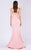 MNM COUTURE - M0002 Strapless Folded Sweetheart Crepe Mermaid Dress Special Occasion Dress