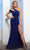 MNM COUTURE M0073 - Asymmetrical Cutout Evening Dress Pageant Dresses 0 / Royal Blue