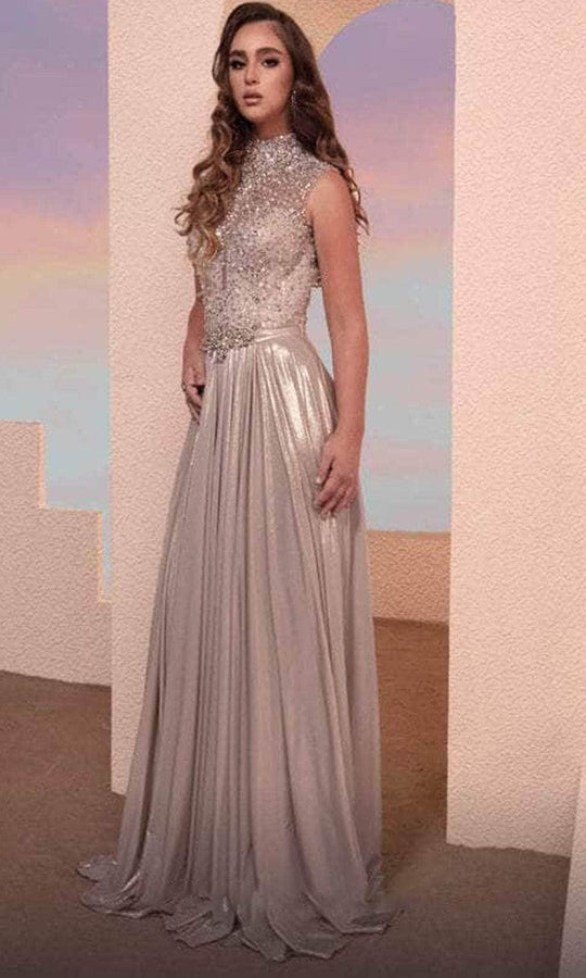 MNM Couture M0087 - High Neck Formal Gown