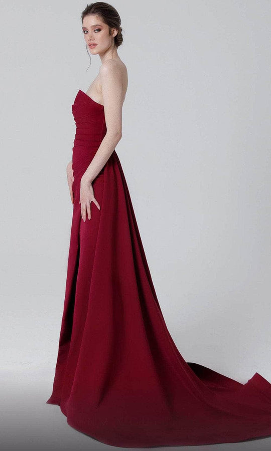 MNM Couture N0464 High Slit Trumpet Dress