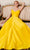 MNM COUTURE N0491 - Strapless A-Line Evening Gown Evening Dresses 4 / Yellow