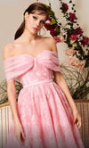 MNM COUTURE N0498 - Off Shoulder Tea Length Dress Sweet 16 Dresses4