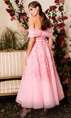 MNM COUTURE N0498 - Off Shoulder Tea Length Dress Sweet 16 Dresses3