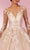 MNM COUTURE W2105 - Illusion Long Sleeve A-Line Dress Special Occasion Dress