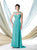 Mon Cheri 114910 Beaded Chiffon Dress CCSALE 6 / Royal Blue