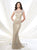 Mon Cheri 215912 Sequined Lace Dress CCSALE 12 / Navy