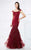 Mon Cheri 217952 Off Shoulder Lace Appliqued Mermaid Gown CCSALE 10 / Brick