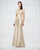 Mon Cheri 217955 Quarter Sleeve Lace Mikado Evening Gown CCSALE