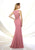 Mon Cheri - Embellished Sleeveless A-line Gown 116947 - 1 pc Pewter/Nude in Size 8 Available CCSALE