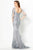 Mon Cheri - Embroidered Scoop Evening Dress 219978 - 1 pc Gray Multi In Size 12 Available CCSALE