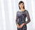 Mon Cheri - Illusion Lace Bateau Evening Dress 118671 - 1 pc Navy in Size 8 Available CCSALE