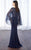 Mon Cheri Laced Illusion Bateau Neck Trumpet Dress 217638 - 1 Pc Navy in size 18 Available CCSALE 18 / Navy