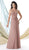 Mon Cheri Sleeveless Illusion Bodice Dress in Mink 114916 CCSALE 18 / Mink