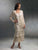 Mon Cheri Tiered Silk Chiffon Dress in Silver 13675 CCSALE