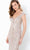 Mon Cheri - V-Neck Lace Sheath Gown 220934 - 1 pc Stone In Size 6 Available CCSALE 6 / Stone