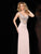 Mon Cheri V-neck with Cutout Jersey Gown in Blush MCE11622 CCSALE