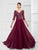 Montage by Mon Cheri - 116950W Chiffon A-line Dress- 1 pc Gray/Heather in Size 26W Available CCSALE 24W / Wine