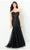 Montage by Mon Cheri - 118964 Strapless Tulle Trumpet Gown Special Occasion Dress 4 / Black
