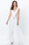 Montage by Mon Cheri - 119936 Shirr-Front Overskirt Jumpsuit Evening Dresses 0 / Ivory