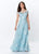 Montage by Mon Cheri - 119945W Embroidered Floral ALine Gown Special Occasion Dress 16W / Dark Aqua