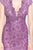 Montage by Mon Cheri - 120912 Lace Plunging V-Neck Sheath Dress Mother of the Bride Dresses