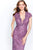 Montage by Mon Cheri - 120912 Lace Plunging V-Neck Sheath Dress Mother of the Bride Dresses