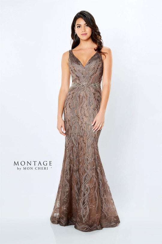 Montage by Mon Cheri 120921 V-Neck Lace Dress