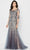 Montage by Mon Cheri 122901 - Lace Evening Gown Mother of the Bride Dresess 4 / Charcoal/Nude
