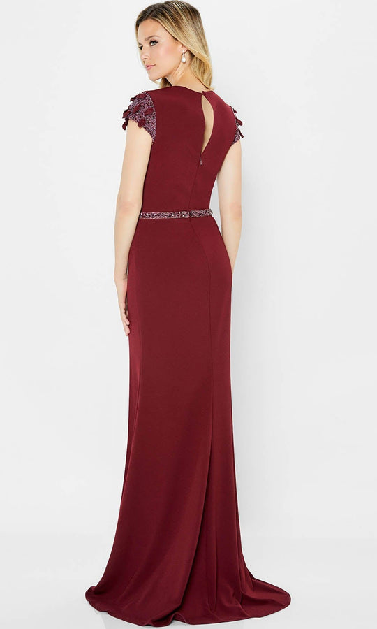 Montage by Mon Cheri 122902 - Embellished Surplice Bodice Formal Gown