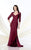 Montage by Mon Cheri - 214943 Criss Cross Ruched Lace Evening Gown - 1 pc. Wine in Size 12 Available CCSALE 12 / Wine