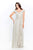 Montage by Mon Cheri - 219975 Portrait V-Neck Cascading Ruffled Gown Mother of the Bride Dresses 4 / Champagne