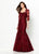Montage by Mon Cheri - 219979 Embroidered Lace Illusion Trumpet Dress Special Occasion Dress 4 / Wine