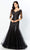 Montage by Mon Cheri - 220936 Jewel Ornate Lace Appliqued Dress Evening Dresses 4 / Black