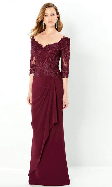 shopee formal dress Banquet evening dress red long-sleeved dress women evening dress birth –  Ame_handmadesg