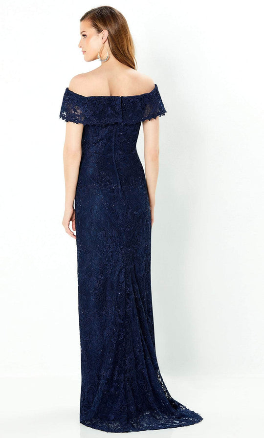 Montage by Mon Cheri 220947W - Off Shoulder Lace Mother of the Bride Dress
