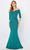Montage by Mon Cheri 221970S - Beaded Off Shoulder Evening Gown Mother of the Bride Dresses 4 / Peacock