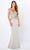 Montage by Mon Cheri - 221972 Sweetheart Embellished Crepe Gown Evening Dresses 4 / Stone