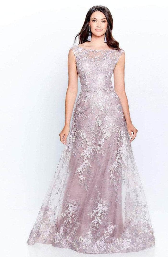 Montage by Mon Cheri - Bateau Embellished Formal Dress 120917 - 1 pc Pink Topaz In Size 14 Available CCSALE 14 / Pink Topaz