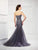 Montage by Mon Cheri - Beaded Lace Sweetheart Dress 118964W - 1 pc Gunmetal In Size 20W Available CCSALE 20W / Gunmetal