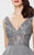 Montage by Mon Cheri - Beaded V-neck A-line Dress 217935 - 1 pc Navy in Size 16 Available CCSALE 16 / Navy